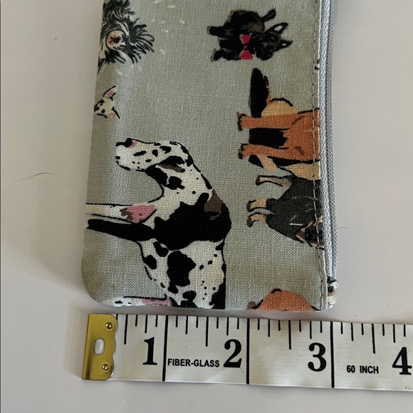 Vera Bradley Zip ID Case Credit Card Key Chain Dog Show - Picture 5 of 5